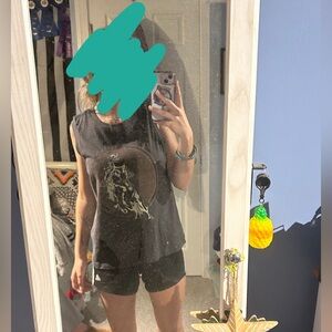 Western style cutoff, gray, Sonoma, size small